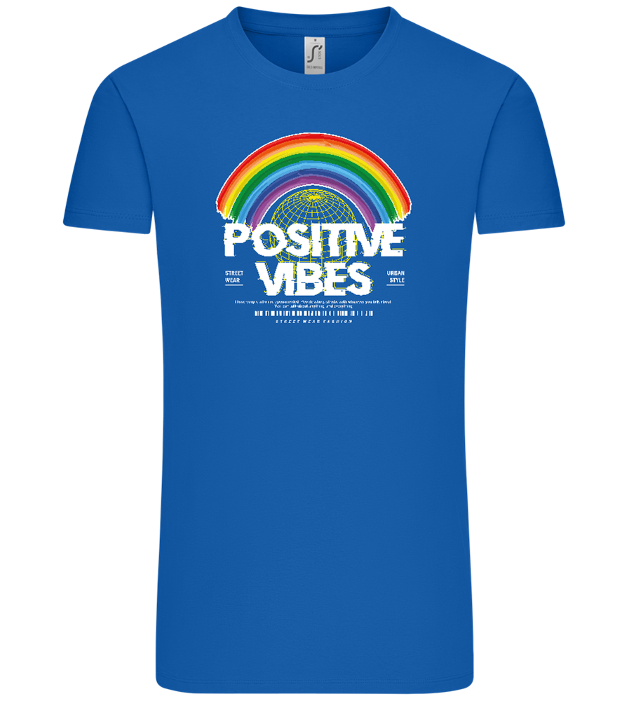 Positive Vibes Design - Comfort Unisex T-Shirt_ROYAL_front