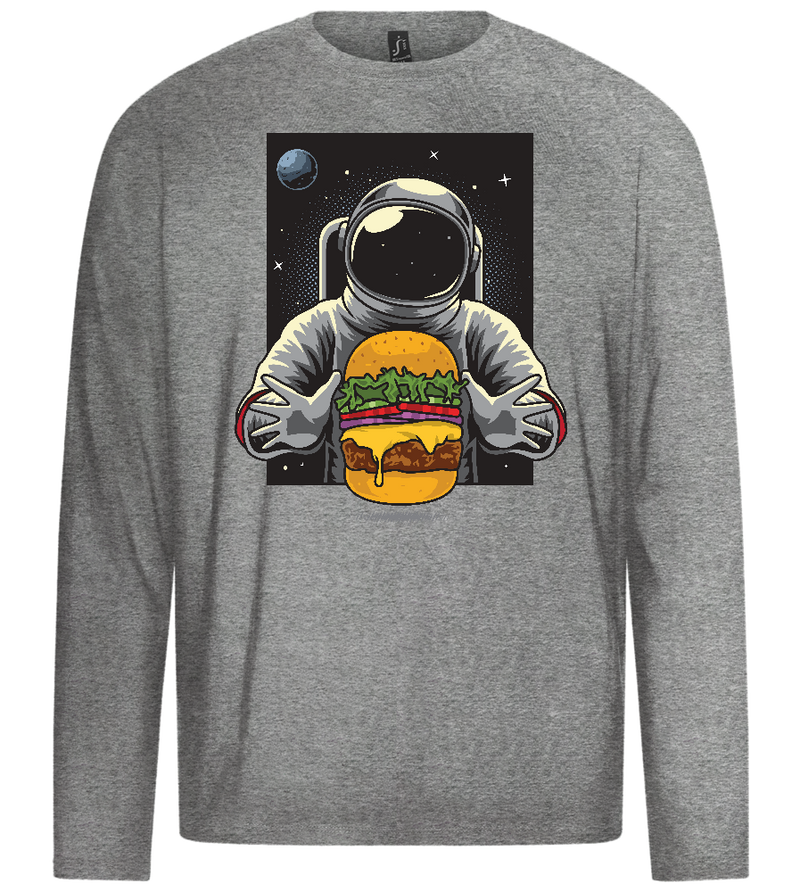 Astroburger Design - Premium men's long sleeve t-shirt_ORION GREY_front