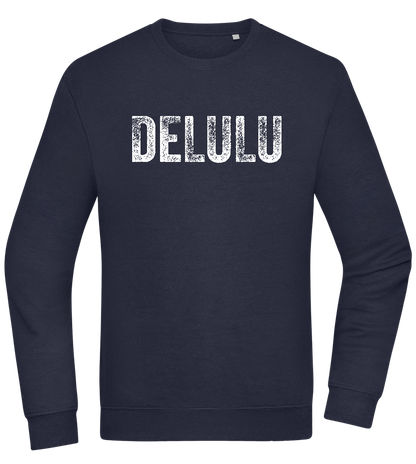 Delulu Design - Comfort Essential Unisex Sweater_FRENCH NAVY_front