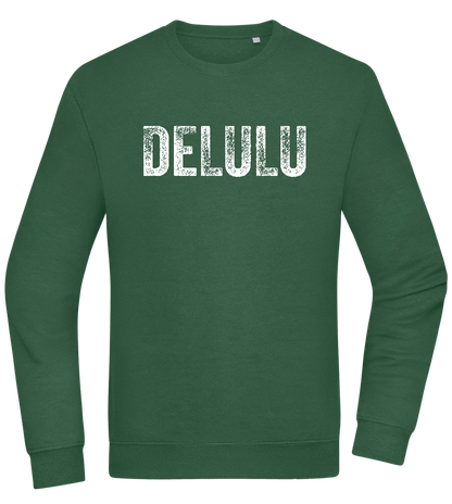 Delulu Design - Comfort Essential Unisex Sweater_GREEN BOTTLE_front