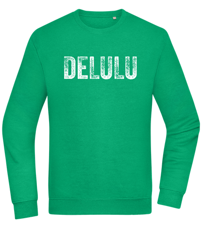 Delulu Design - Comfort Essential Unisex Sweater_MEADOW GREEN_front