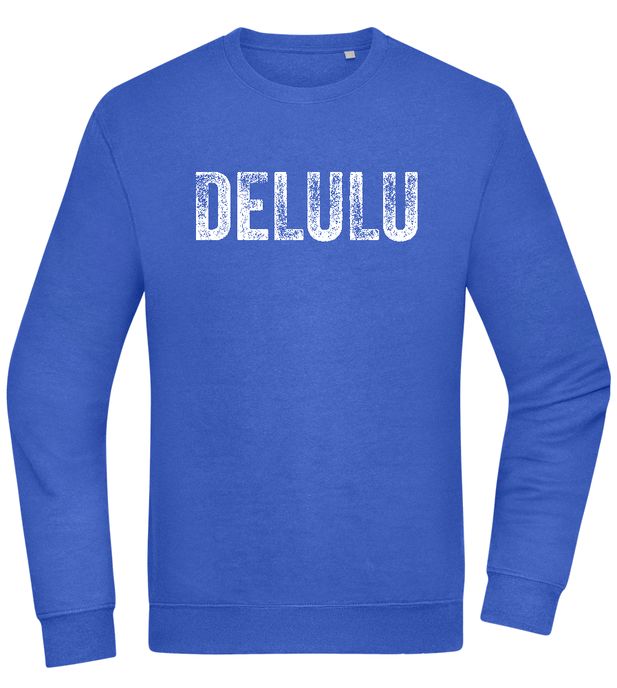 Delulu Design - Comfort Essential Unisex Sweater_ROYAL_front