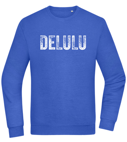 Delulu Design - Comfort Essential Unisex Sweater_ROYAL_front