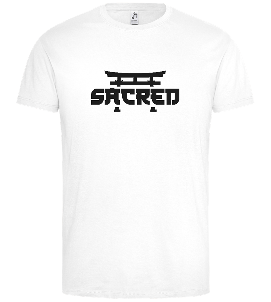 Sacred Torii Minimalistic Design - Premium men's t-shirt_WHITE_front