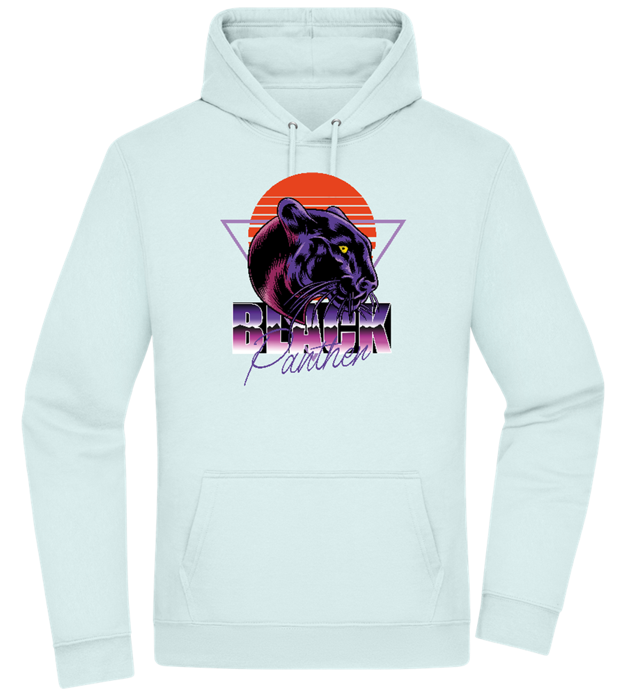 Retro Panther 4 Design - Premium Essential Unisex Hoodie_ARCTIC BLUE_front