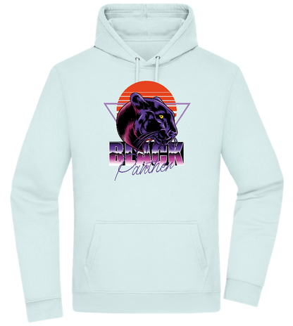 Retro Panther 4 Design - Premium Essential Unisex Hoodie_ARCTIC BLUE_front