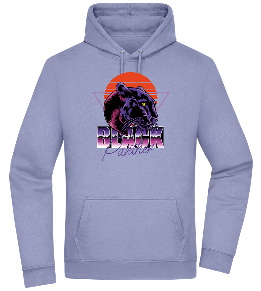 Retro Panther 4 Design - Premium Essential Unisex Hoodie_BLUE_front