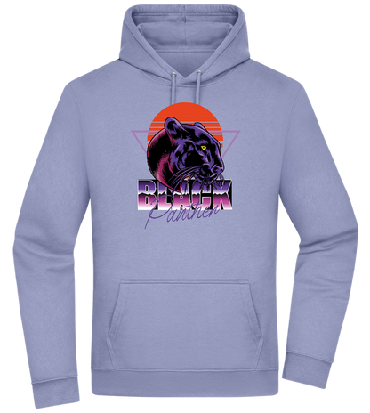 Retro Panther 4 Design - Premium Essential Unisex Hoodie_BLUE_front