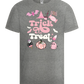 Pink Trick or Treat Design - Basic kids t-shirt_ORION GREY_front