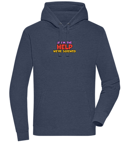 The Help Design - Premium unisex hoodie_DENIM CHINA_front