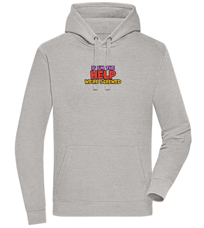 The Help Design - Premium unisex hoodie_ORION GREY II_front