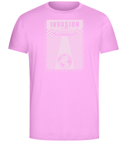 Invasion Ufo Design - Comfort Unisex T-Shirt_CANDY PINK_front