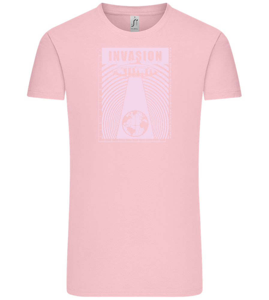 Invasion Ufo Design - Comfort Unisex T-Shirt_CANDY PINK_front