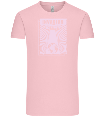 Invasion Ufo Design - Comfort Unisex T-Shirt_CANDY PINK_front