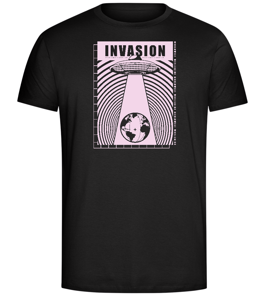 Invasion Ufo Design - Comfort Unisex T-Shirt_DEEP BLACK_front