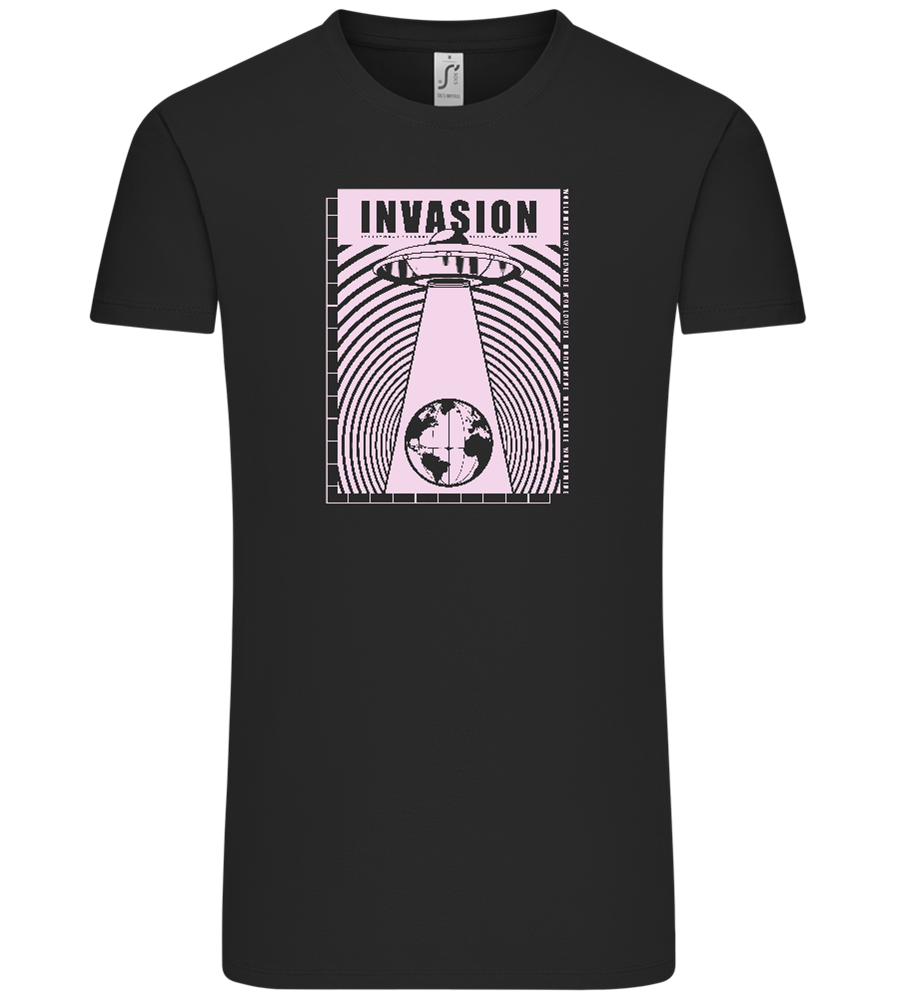 Invasion Ufo Design - Comfort Unisex T-Shirt_DEEP BLACK_front