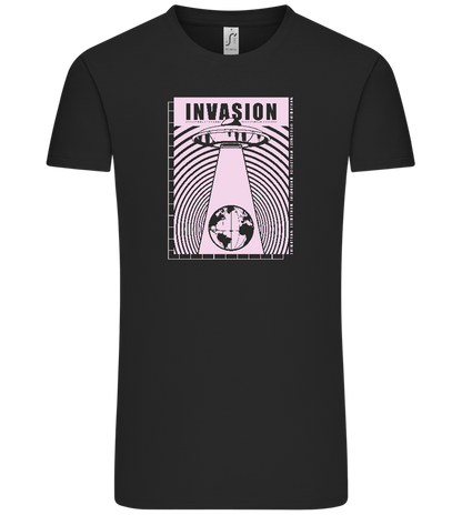 Invasion Ufo Design - Comfort Unisex T-Shirt_DEEP BLACK_front