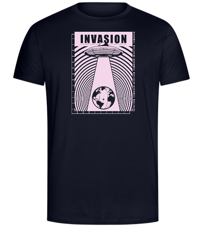 Invasion Ufo Design - Comfort Unisex T-Shirt_FRENCH NAVY_front