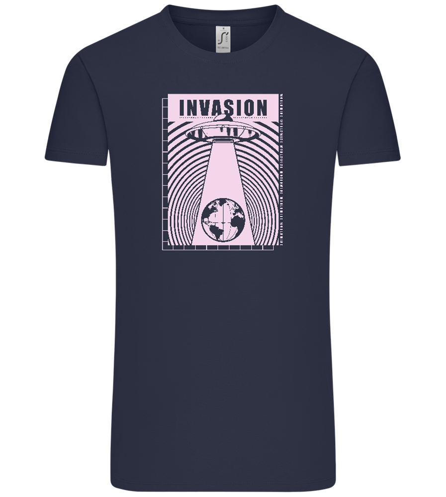 Invasion Ufo Design - Comfort Unisex T-Shirt_FRENCH NAVY_front