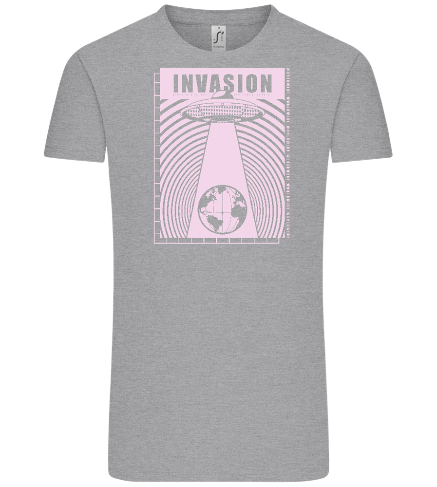 Invasion Ufo Design - Comfort Unisex T-Shirt_ORION GREY_front