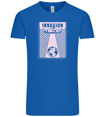 Invasion Ufo Design - Comfort Unisex T-Shirt_ROYAL_front