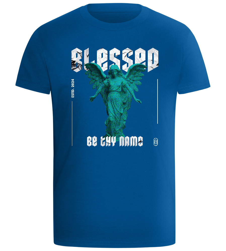 Blessed By An Angel Design - Comfort boys fitted t-shirt_ROYAL_front