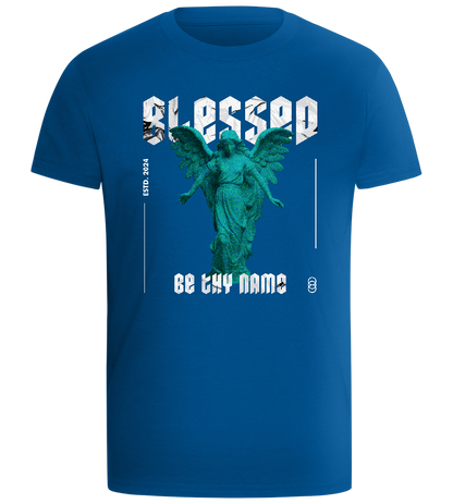 Blessed By An Angel Design - Comfort boys fitted t-shirt_ROYAL_front