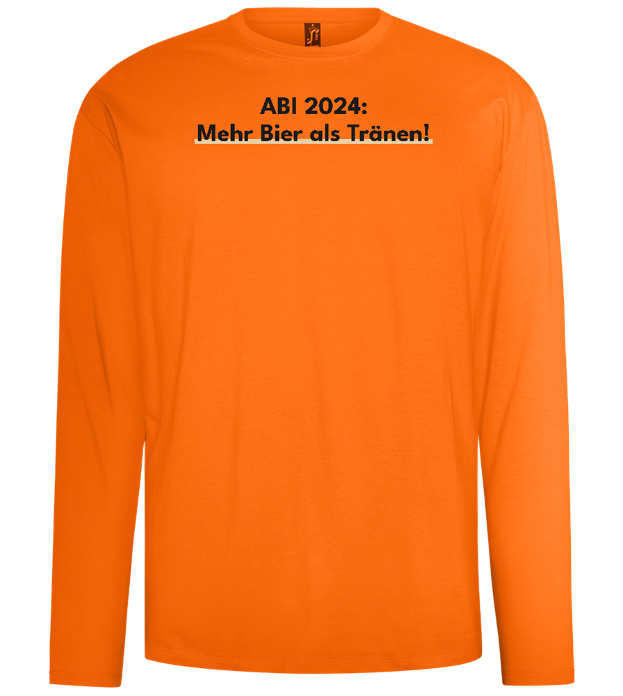 Mehr Bier Als Tränen Design - Comfort men's long sleeve t-shirt_ORANGE_front