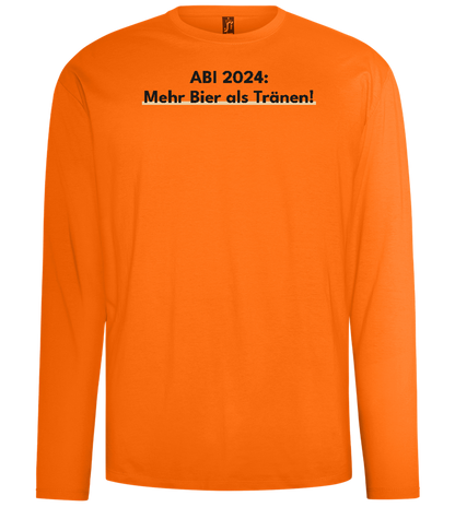 Mehr Bier Als Tränen Design - Comfort men's long sleeve t-shirt_ORANGE_front