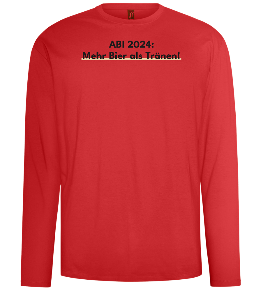 Mehr Bier Als Tränen Design - Comfort men's long sleeve t-shirt_RED_front