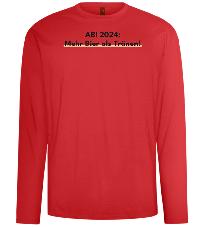 Mehr Bier Als Tränen Design - Comfort men's long sleeve t-shirt_RED_front