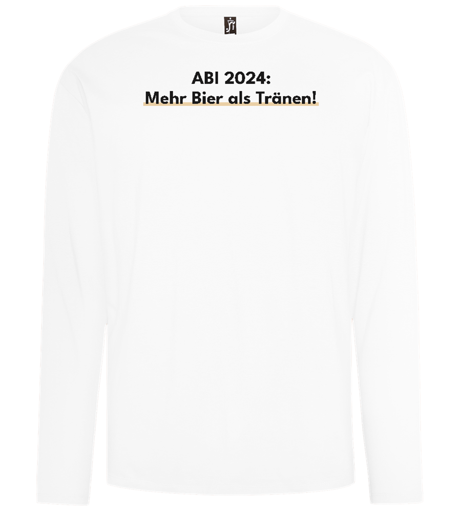 Mehr Bier Als Tränen Design - Comfort men's long sleeve t-shirt_WHITE_front