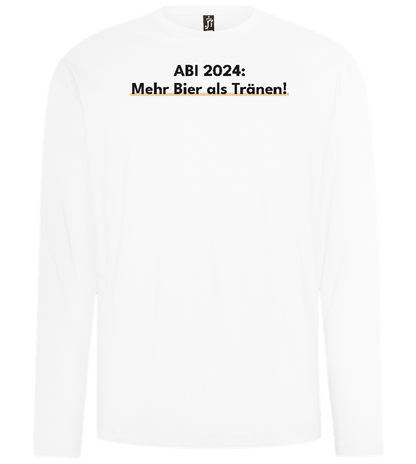 Mehr Bier Als Tränen Design - Comfort men's long sleeve t-shirt_WHITE_front