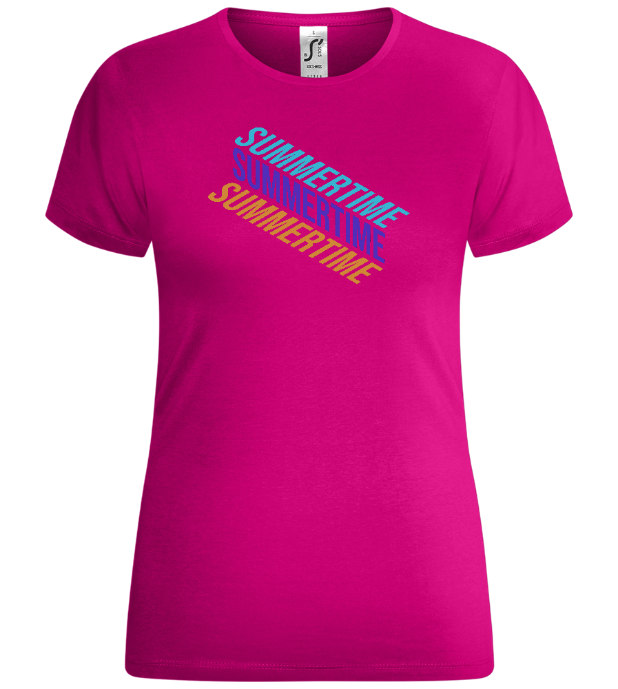 Summertime Design - Comfort women's t-shirt_FUCHSIA_front