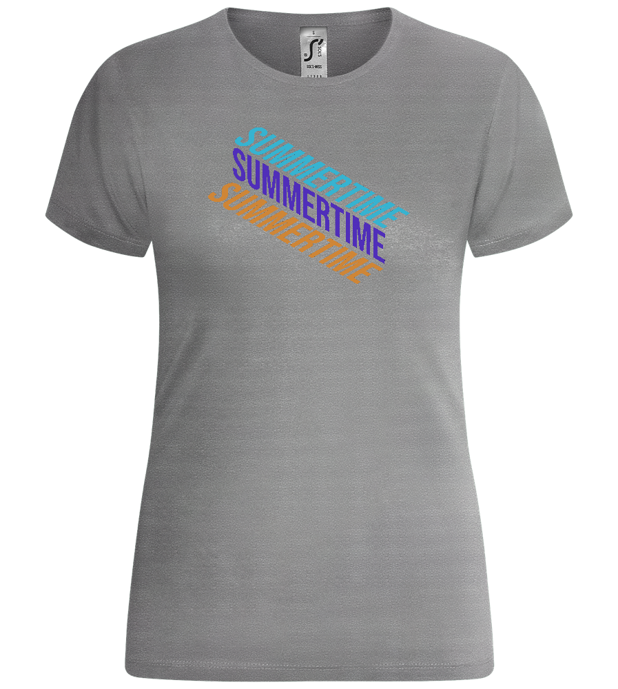 Summertime Design - Comfort women's t-shirt_ORION GREY_front