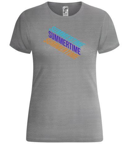 Summertime Design - Comfort women's t-shirt_ORION GREY_front