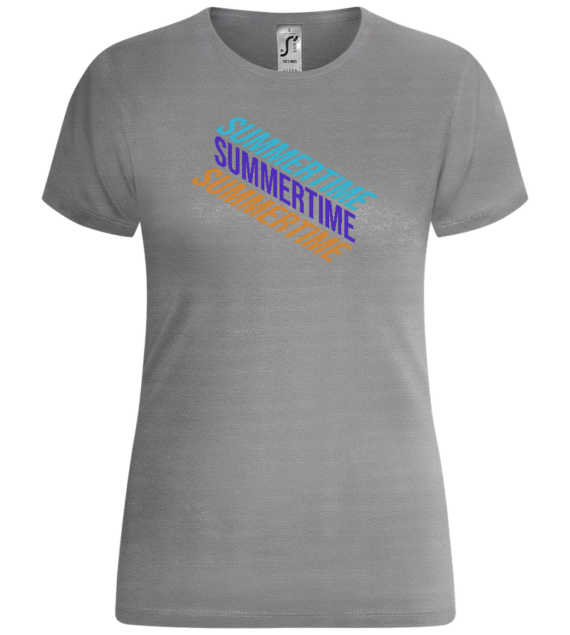 Summertime Design - Comfort women's t-shirt_ORION GREY_front