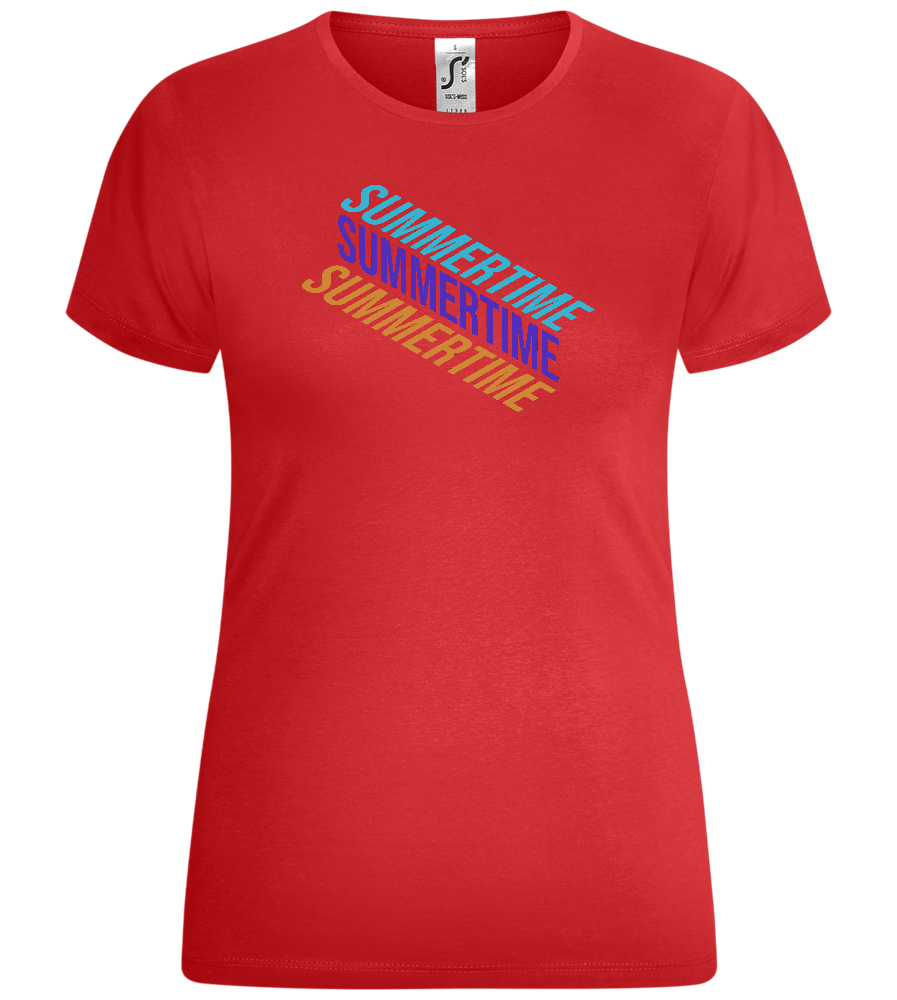 Summertime Design - Comfort women's t-shirt_RED_front