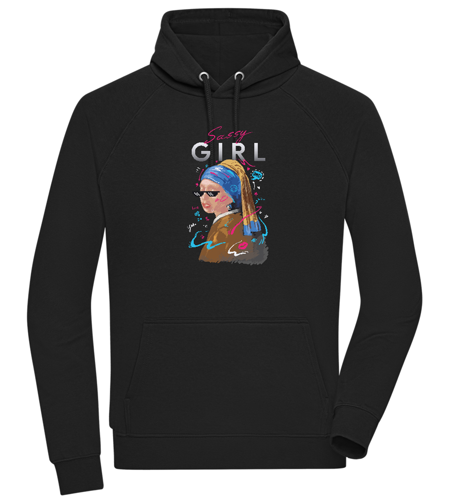 The Sassy Girl Design - Comfort unisex hoodie_BLACK_front