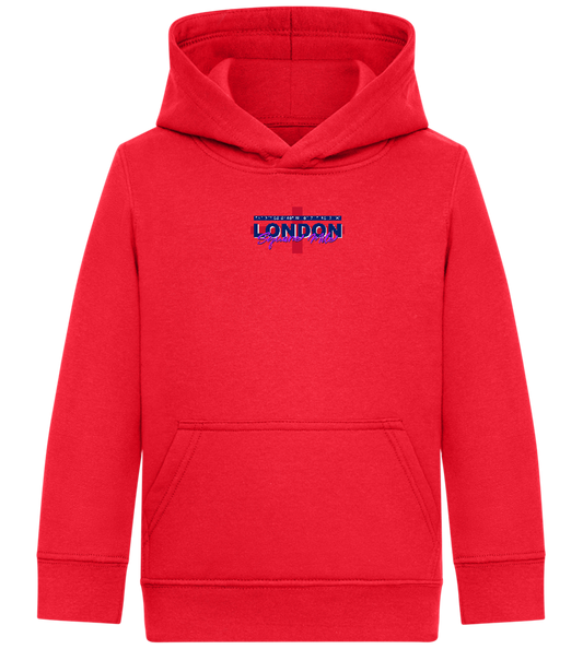 Square Mile Design - Comfort Kids Hoodie_BRIGHT RED_front