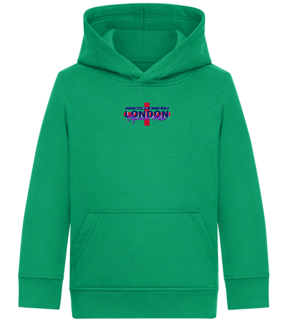 Square Mile Design - Comfort Kids Hoodie_MEADOW GREEN_front