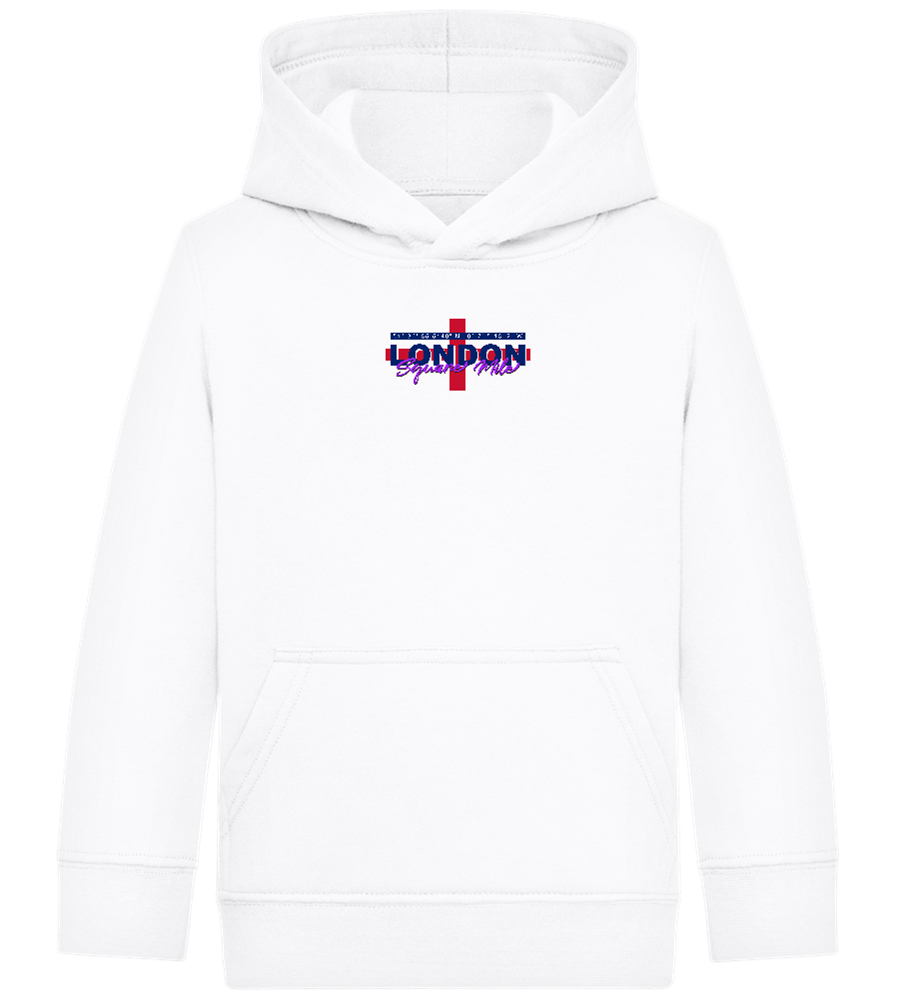 Square Mile Design - Comfort Kids Hoodie_WHITE_front