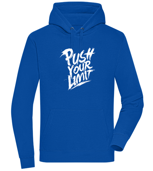 Push the Limit Design - Premium unisex hoodie_ROYAL_front