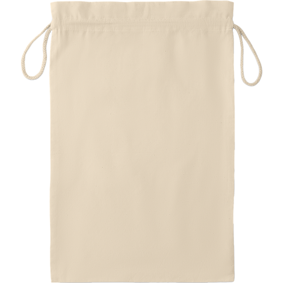 Large Cotton Draw Cord Bag_BEIGE_front
