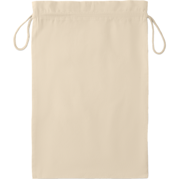 Large Cotton Draw Cord Bag_BEIGE_front