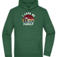 I Love My Family Design - Premium Essential Unisex Hoodie_GREEN BOTTLE_front