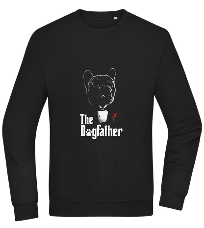 Dogfather Suit Design - Comfort Essential Unisex Sweater_BLACK_front