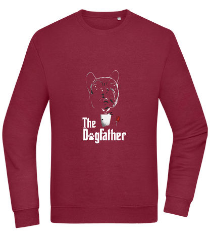 Dogfather Suit Design - Comfort Essential Unisex Sweater_BORDEAUX_front