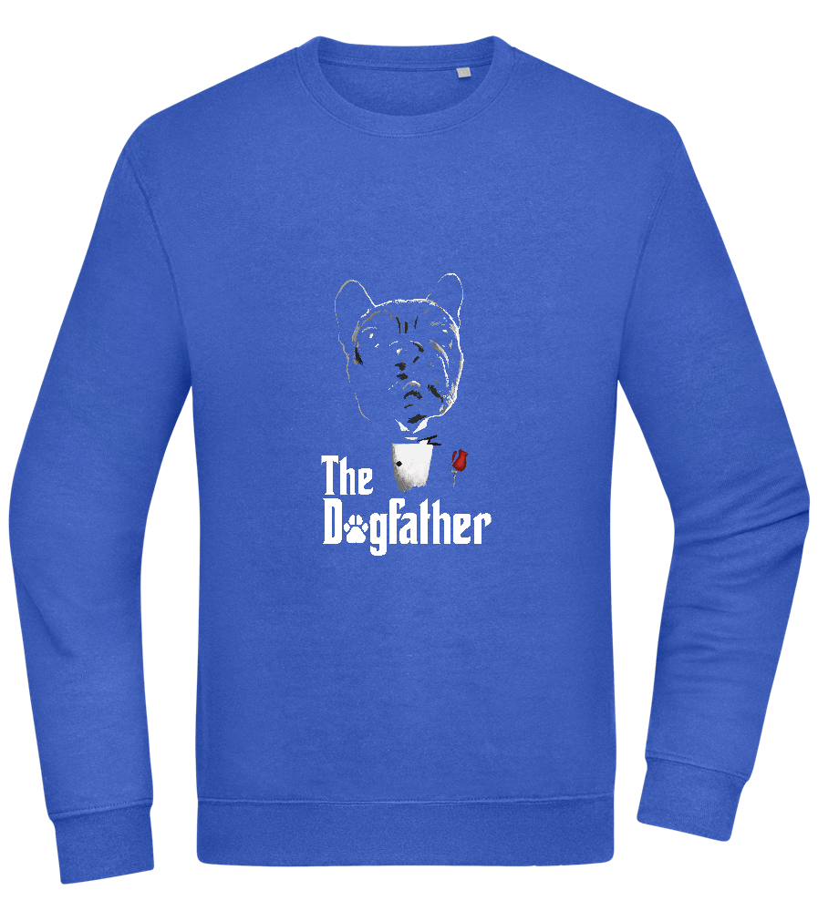 Dogfather Suit Design - Comfort Essential Unisex Sweater_ROYAL_front