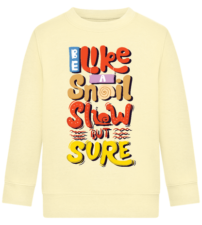 Slow but Sure Design - Comfort Kids Sweater_AMARELO CLARO_front